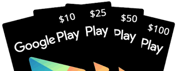 GOOGLE PLAY GIFT CARD for cash