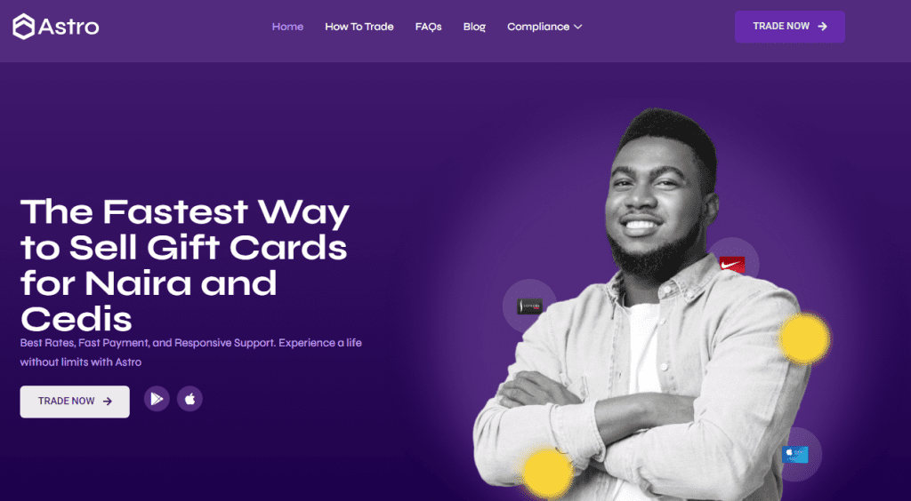 1. Sell Itunes gift cards for naira, Cedis, & Crypto - Astro